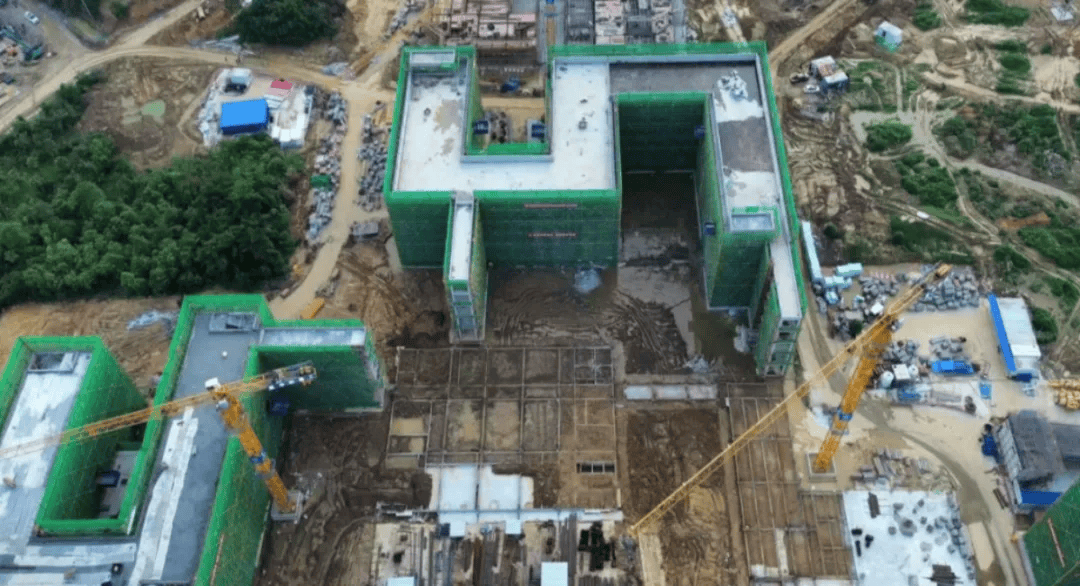 清远华新高级中学项目建设现场